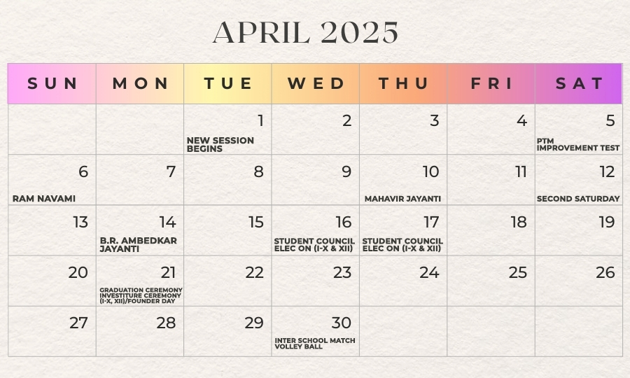 April 2025